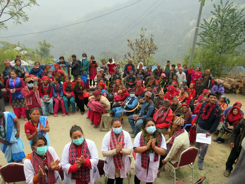 मिलिजुली कालिञ्चोक बचतको ८ औं सेवा केन्द्र विस्तार, स्वास्थ्य सचेतना फैलाउनको स्त्रीरोग परिक्षण शिविर