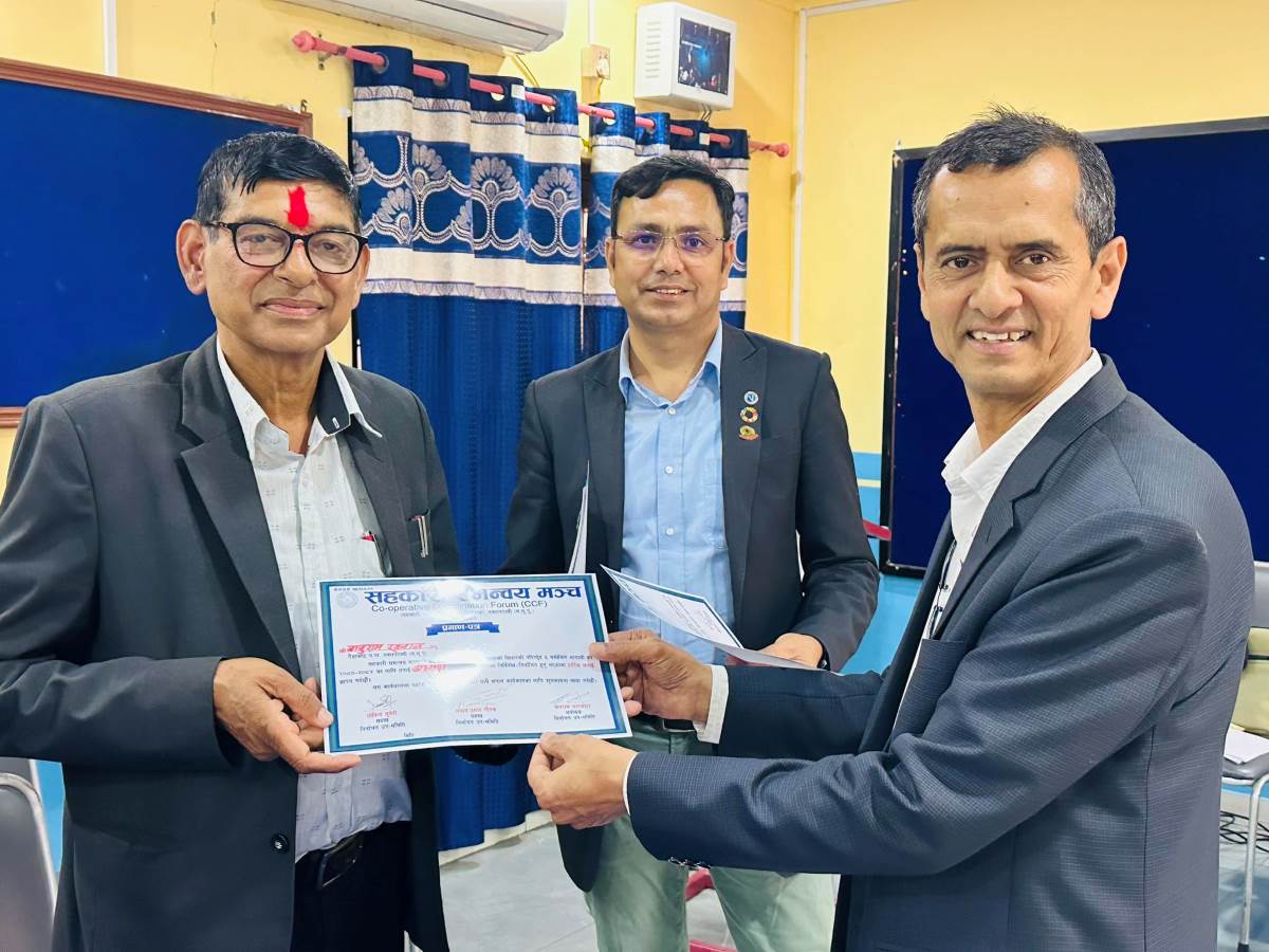 सहकारी समन्वय मञ्चको अध्यक्षमा बाबुराम खनाल चयन